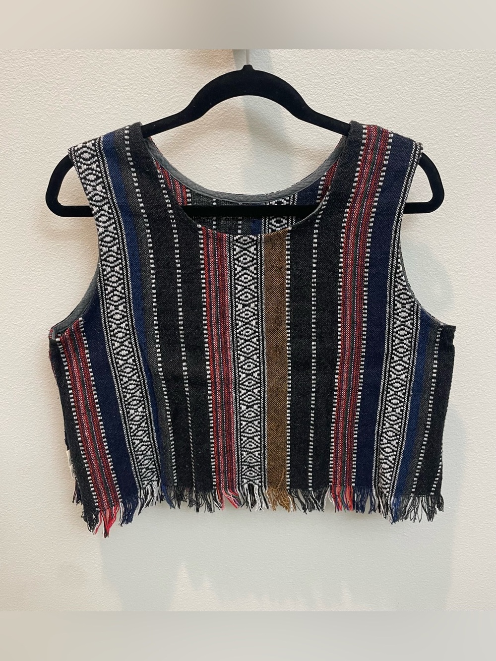 Color of Heat Boho Multicolor Striped Crop Top